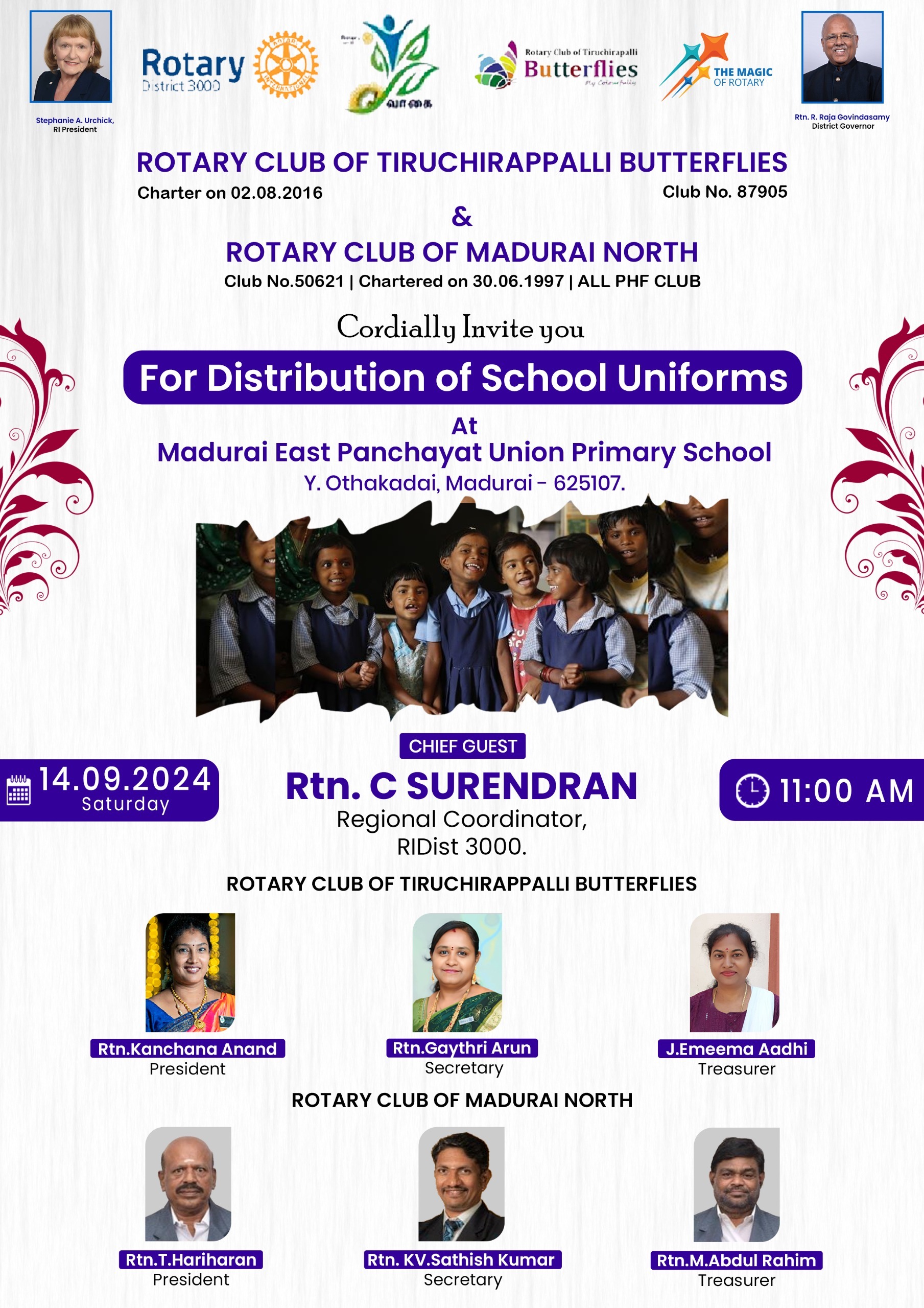 Uniforms Distribution in Madurai East Panchayat Union Primary School